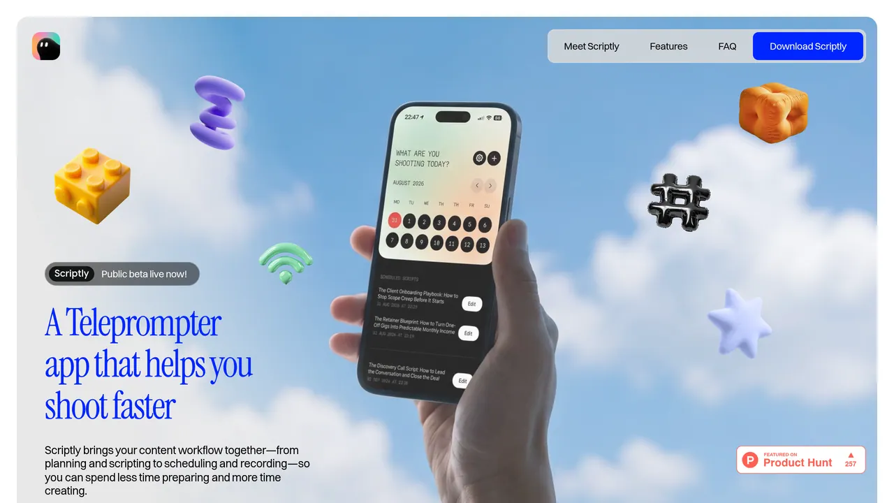 Screenshot of Scriptly