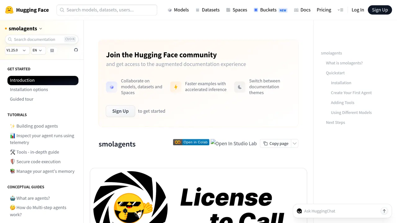 smolagents screenshot