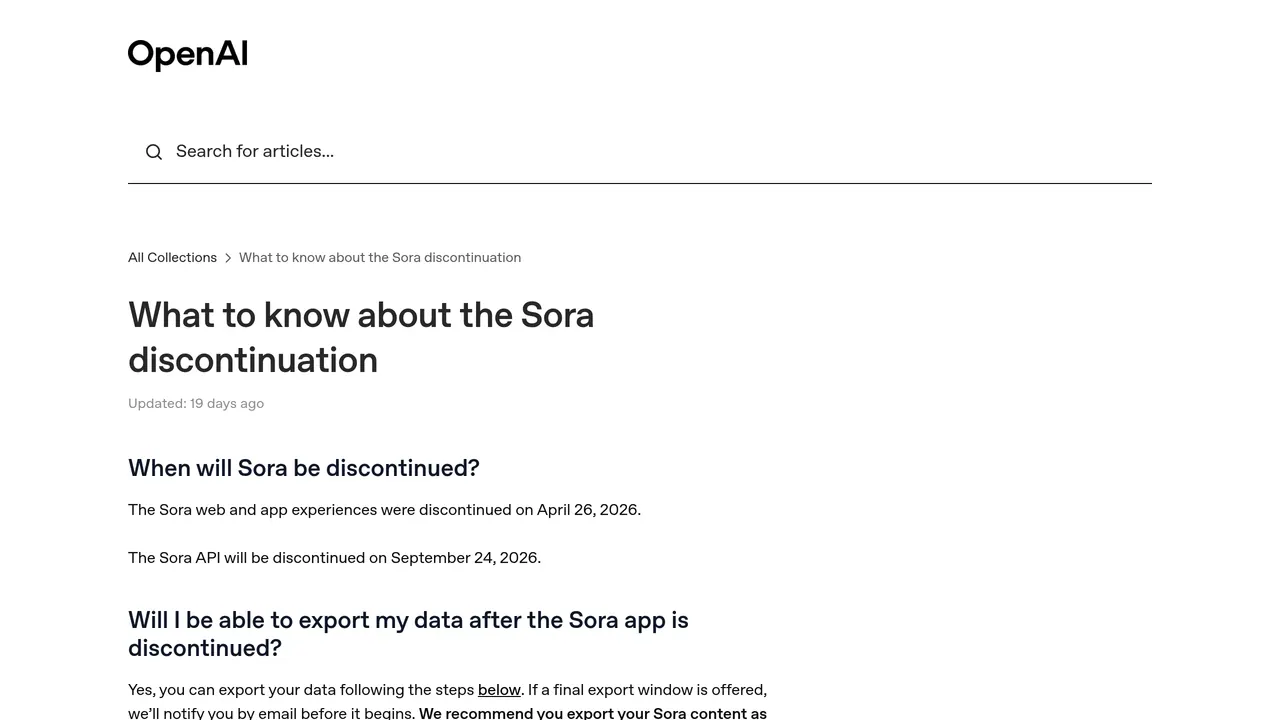 Sora screenshot
