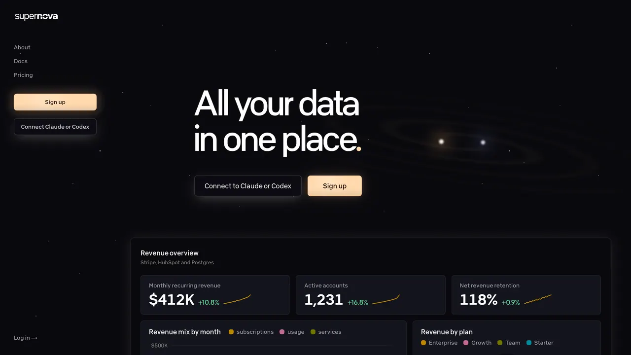 Supernova screenshot