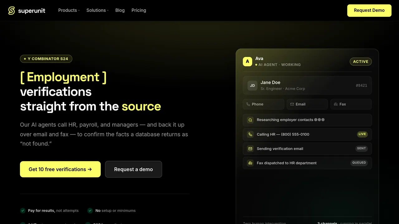 Screenshot of Superunit