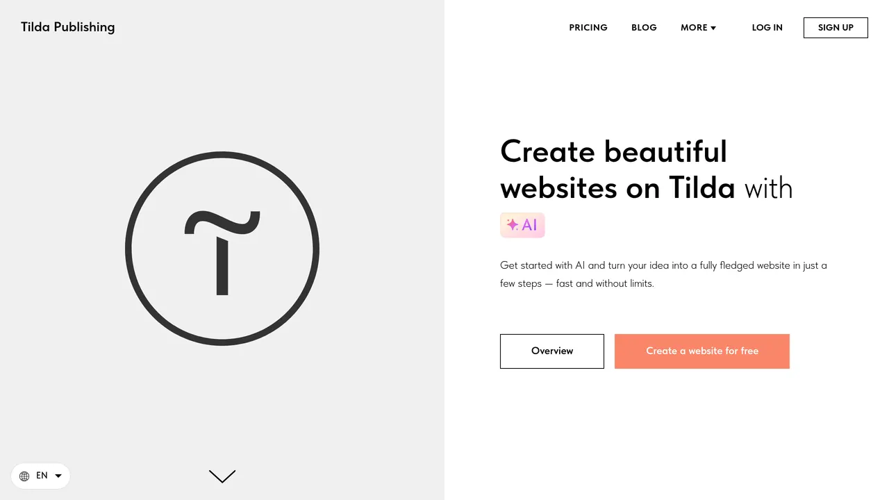 Tilda screenshot