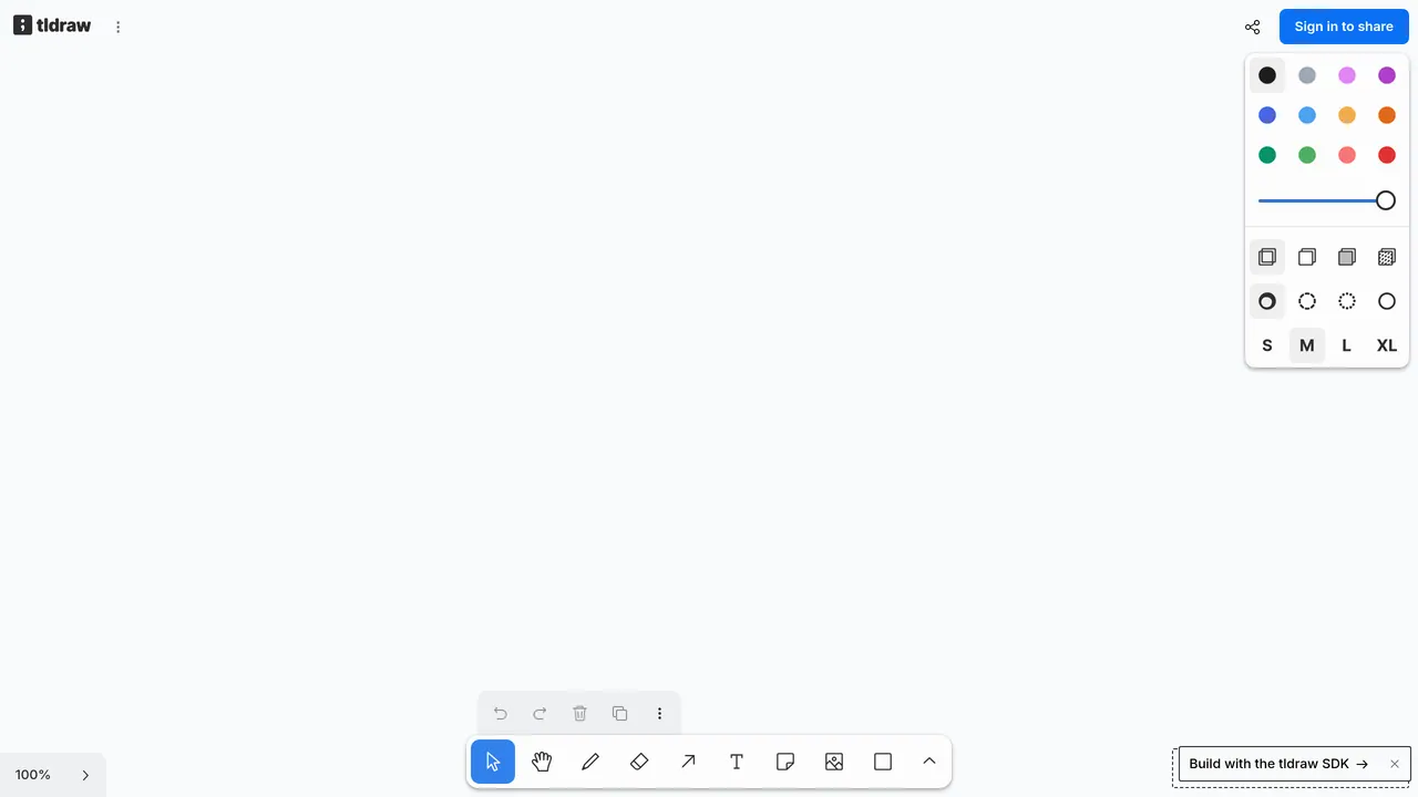 Screenshot of tldraw