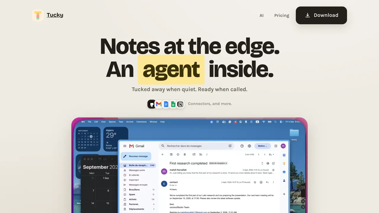 Screenshot of Tucky