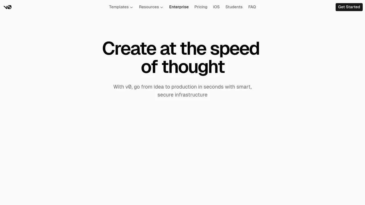 Screenshot of v0 Design Systems 2.0