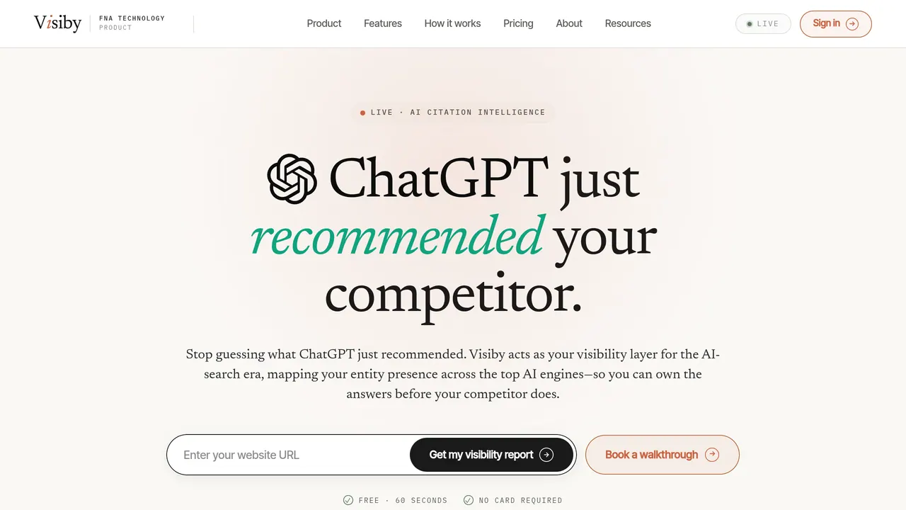 Screenshot of Visiby