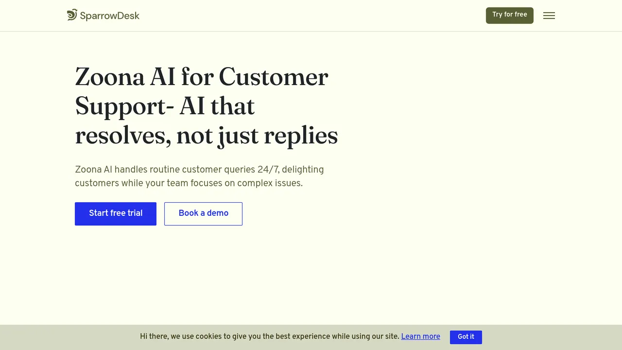 Screenshot of Zoona AI